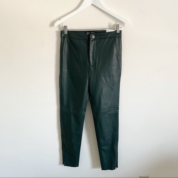 ZARA // Blogger Favorite Faux Leather Hi-Rise Leggings - Picture 5 of 8